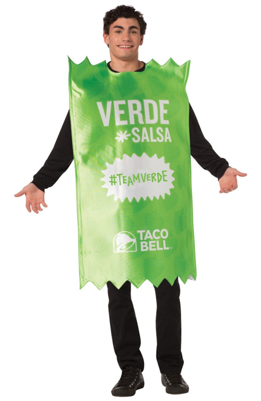 The Costume Center Green and White "TACO BELL" VERDE SALSA Men Adult Halloween Costume - Large